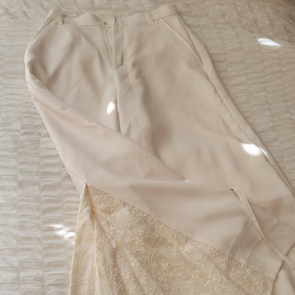 Acka (JP Brand) Lace-detail Pants